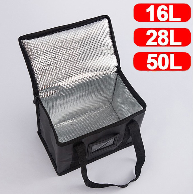 Food Storage Zipper Bags - 1 Stück Große Isolierte Picknicktasche, Thermische