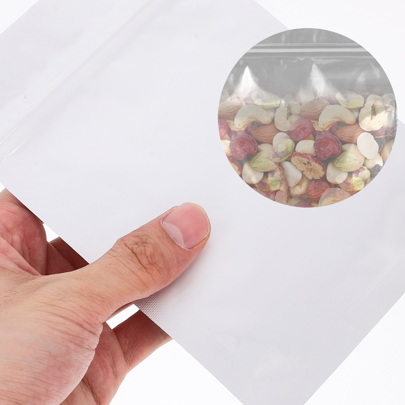 Food Storage And - 50 Stück Luftdichte Wiederverschließbare Beutel Lebensmittelaufbewahrungsbeutel