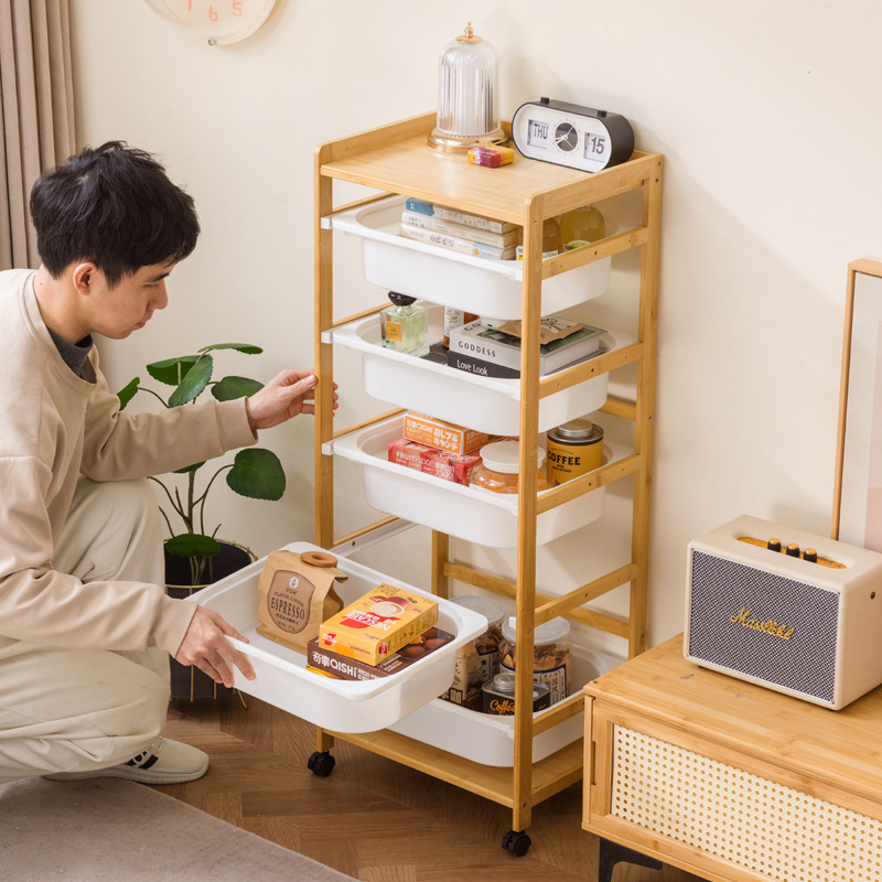 Food Storage Xl - Mehrstöckiger mobiler Aufbewahrungswagen, Snack-, Werkzeug- und