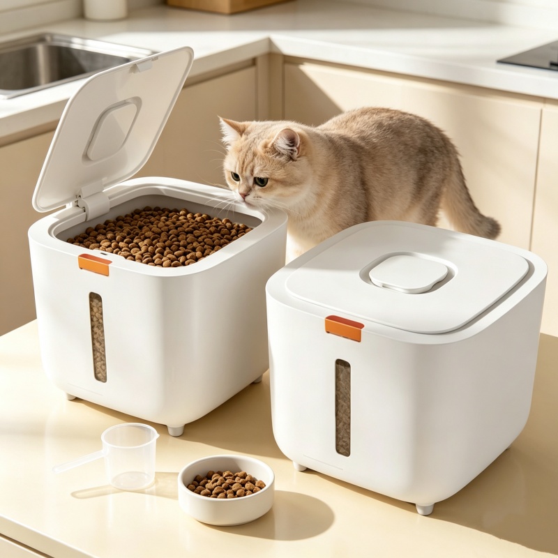 Food Storage For Dog - 5/7KG Tierfutter-Aufbewahrungsbox, Versiegelter Tierfutterbehälter, Luftdichter Katzen-