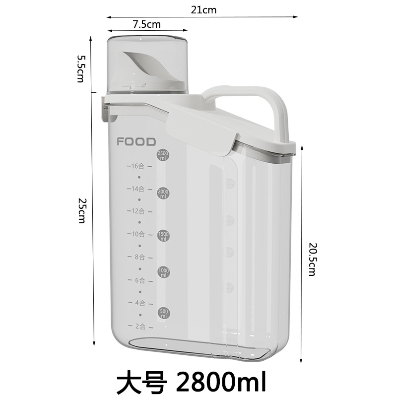 Food Storage Freeze Dried - Großer 3,5-Pfund luftdichter Tierfutterbehälter, feuchtigkeitsbeständig, für