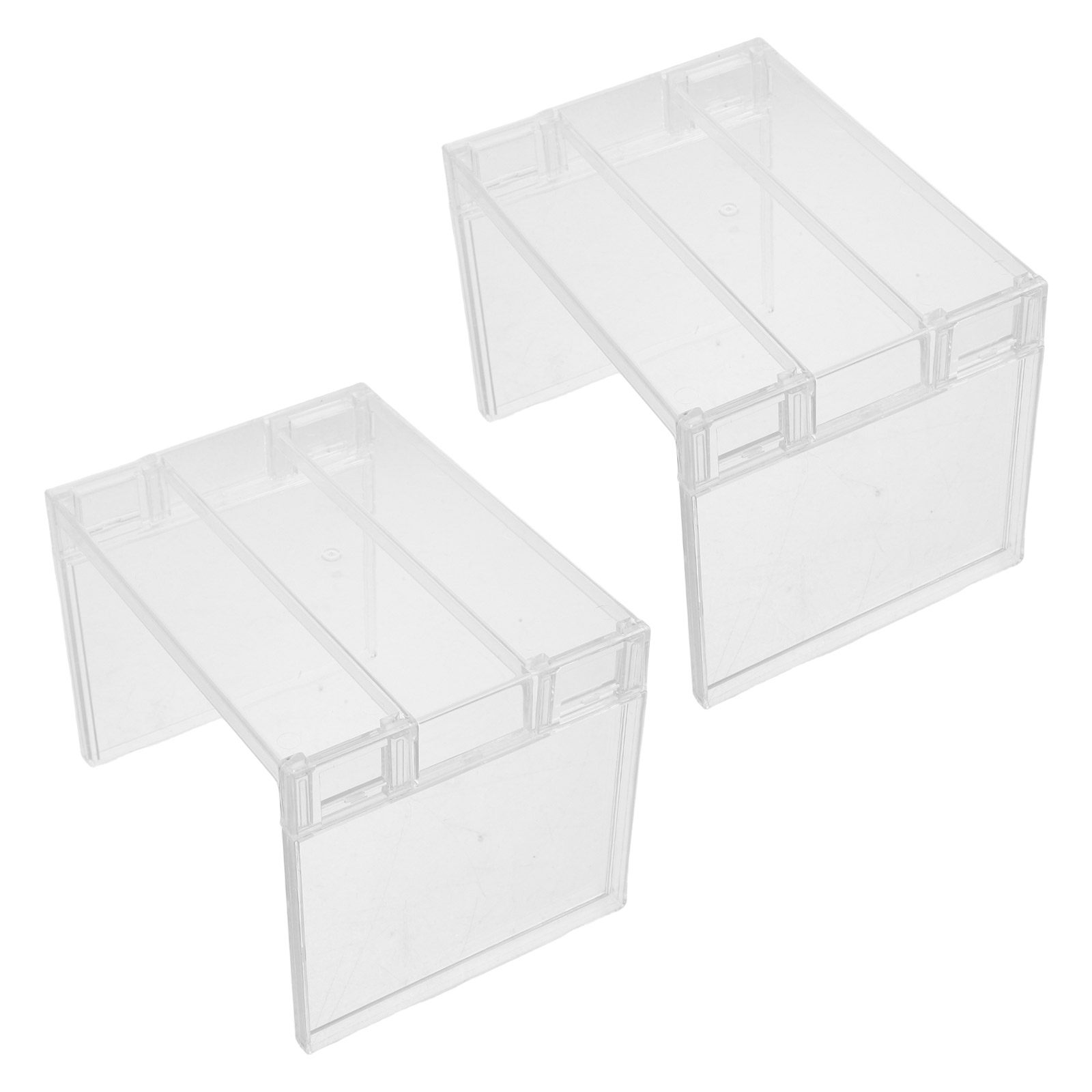 Food Storage Rack For Kitchen - 2er-Set Kühlschrank-Organizer-Regal, transparentes Aufbewahrungsregal, Gefrierschrank-Erhöhung, herausnehmbare