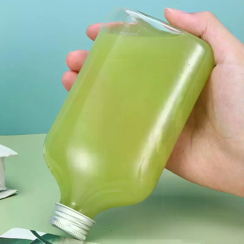 Food Storage Without Plastic - 1 Stück Plastik-Milchtee-Getränkeflasche zum Mitnehmen, Kaffee-Milchtee-Bar-Zubehör,