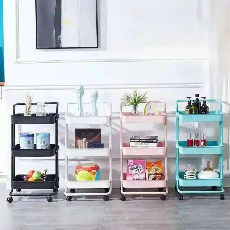 Food Storage With Wheels - Kosmetik-Trolley, Mobiler Servierwagen mit Rädern, Aufbewahrungswagen