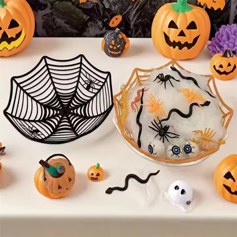 Food Storage Without Plastic - 3 Farben Halloween Spinnenform-Schale, ausgehöhlte Obst-