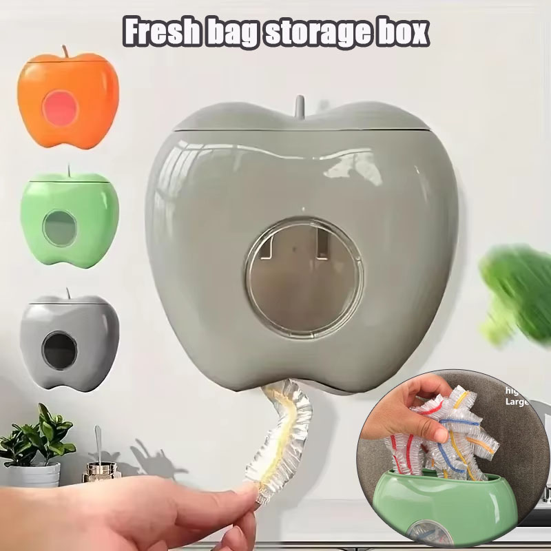 Food Storage Without Plastic - 1 Stück Spender-Aufbewahrungsbox für Lebensmittelbeutel, staubdicht,