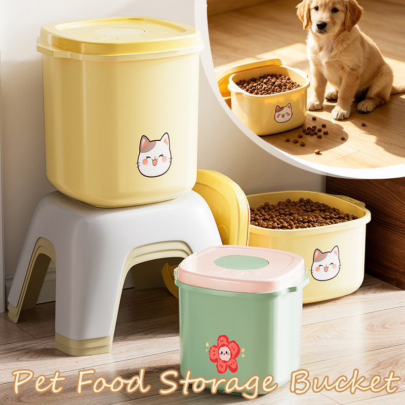 Food Storage For Dog - 1 Stück 2,5/5/10L Vakuumversiegelter Tierfutter-Aufbewahrungseimer Feuchtigkeitsbeständig