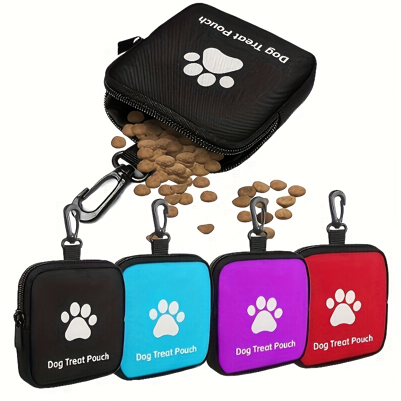 Food Storage Without Plastic - Tragbare Hundeleckerli-Tasche und Trainingsspielzeug mit Pfotenabdruck,
