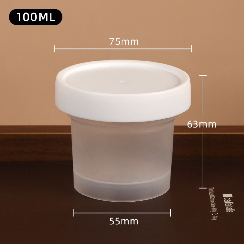Food Storage Yogurt - 10 Stück transparente Joghurt-Pudding-Gläser mit Deckel,