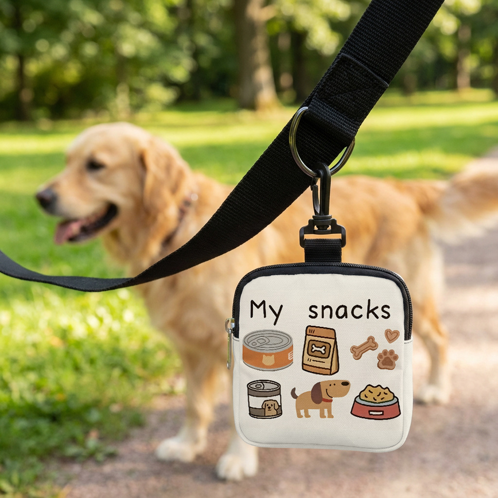 Food Storage Zipper Bags - Neue Cartoon-Katzenfuttertasche, Hunde-Pfotenabdruck-Hundefuttertasche, Tier-Snacktasche, tragbare Hundefuttertasche