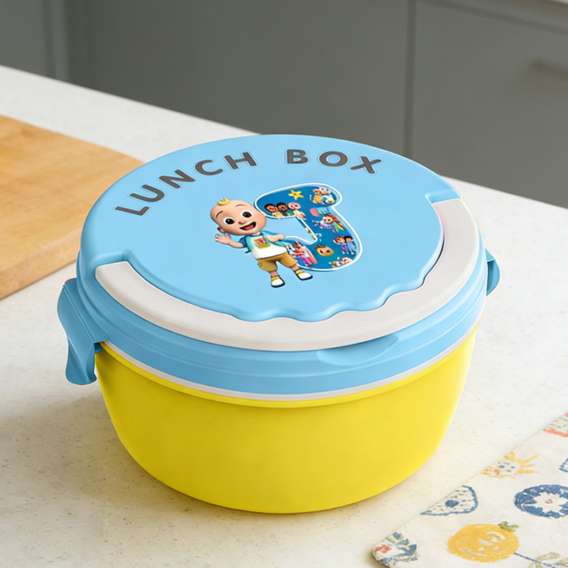 Food Storage And - Cocomelon Lunchboxen, tragbare Bento-Mahlzeitbox für Jungen,