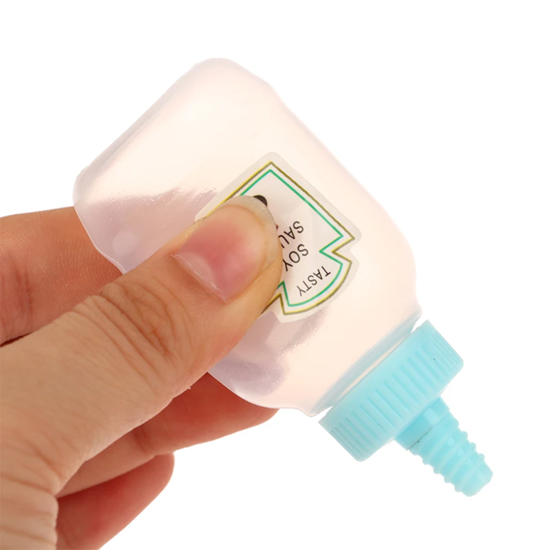 Herb Keeper Container - 4-teiliges Set Mini-Saucenflaschen für Ketchup, Honig