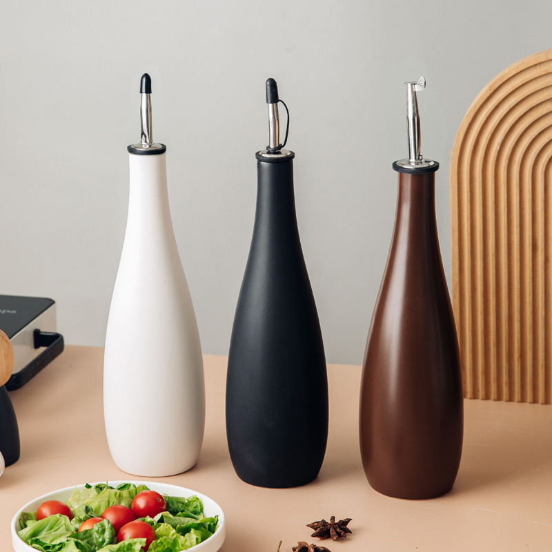 Herb Keeper Container - Keramik-Öltopf, Haushaltsgewürzflasche, Olivenöl, Essig, Spender, Küchenorganisator