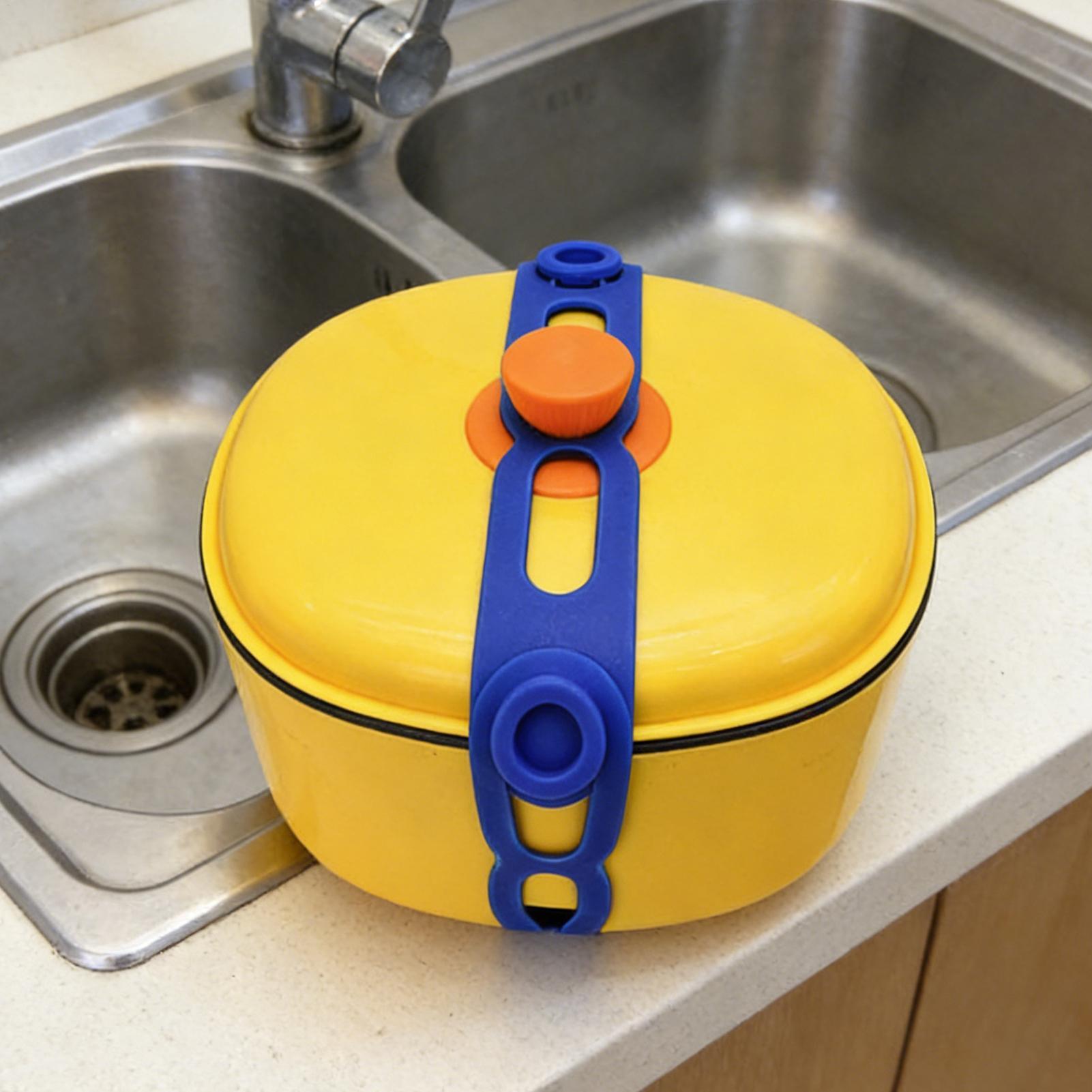 Silicone Stretch Lid - Silikon-Topfdeckelband, wiederverwendbar, elastisches Silikon-Verschlussband, selbstsicherndes Deckel-Sicherungsband