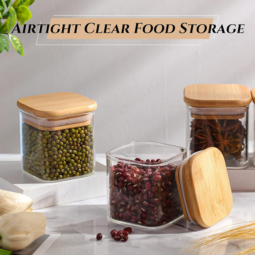 4oz 6Packs Glasgefäße Set mit  – Food Storage Glass Container Set Bewertung und Preis