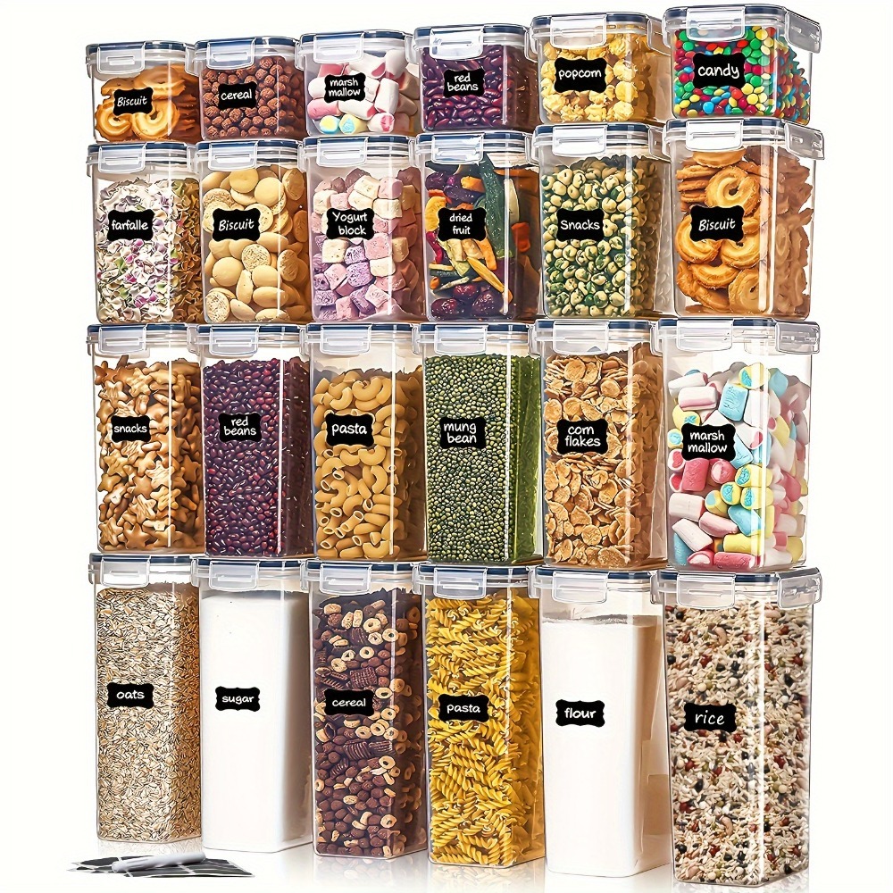24-teiliges Lebensmittel-Aufbe – Food Storage Cupboard Bewertung und Preis