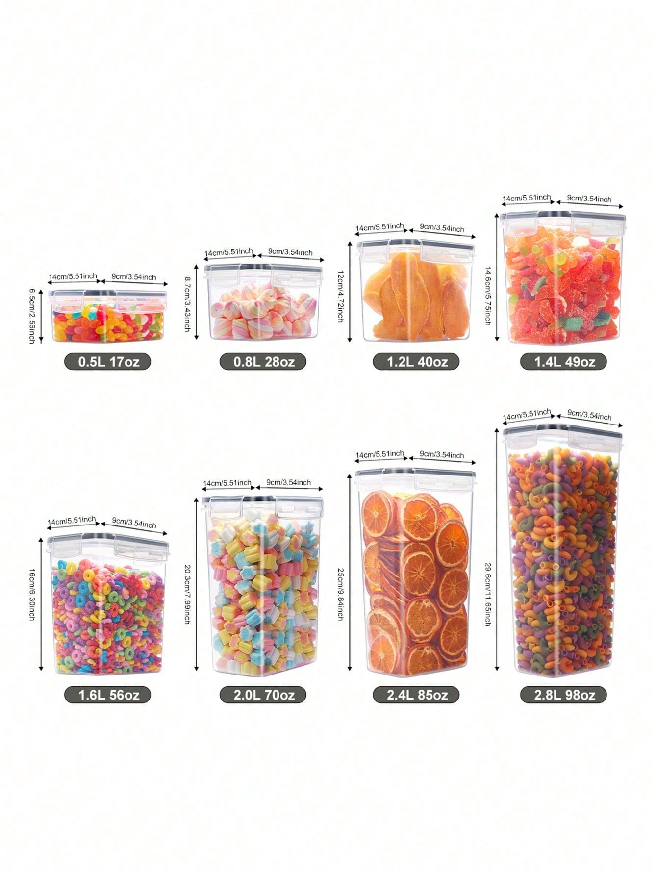 48 Stück luftdichte Lebensmitt – Food Storage Organization Bewertung und Preis