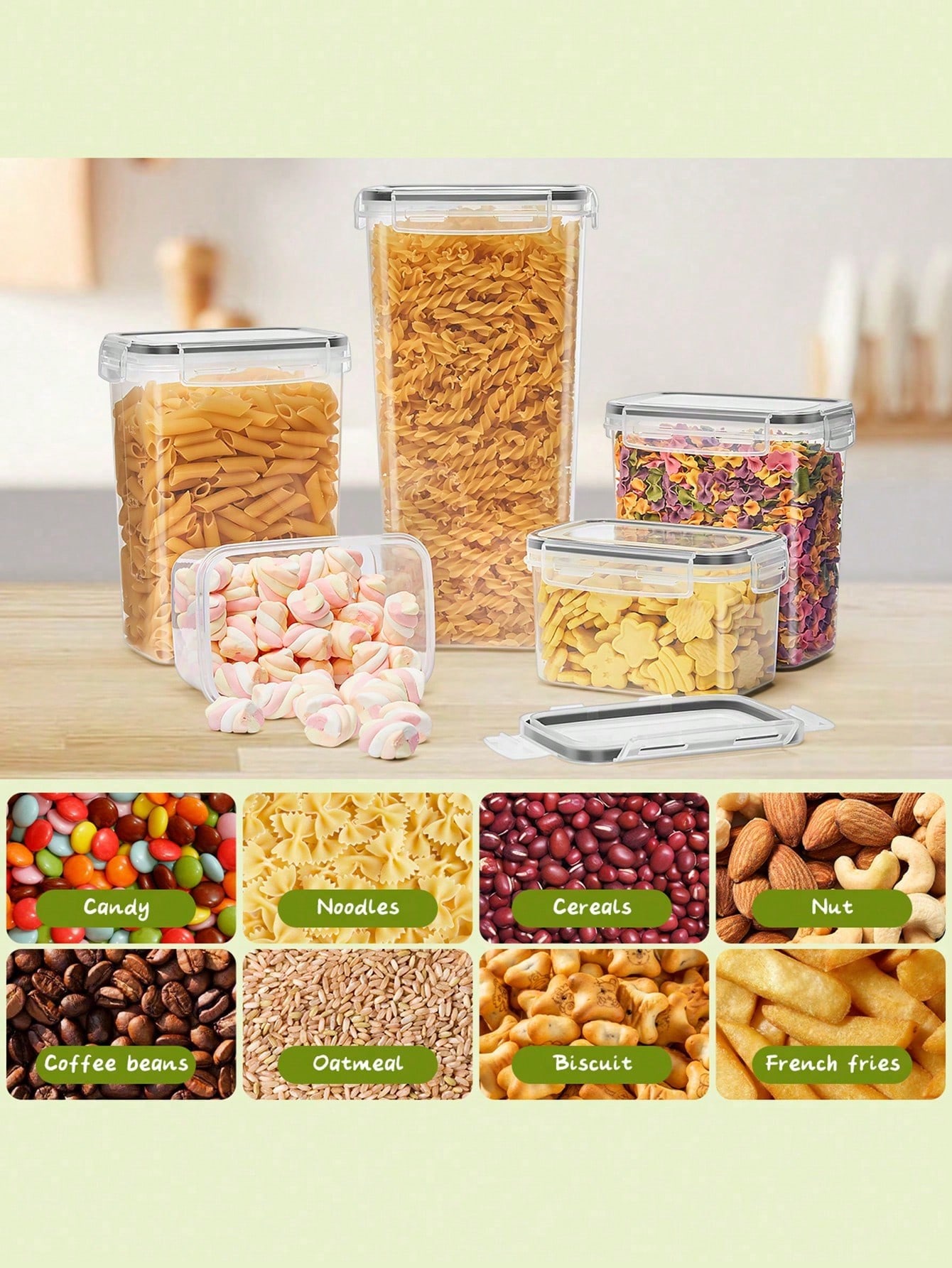 48 Stück luftdichte Lebensmitt – Food Storage Organization Bewertung und Preis