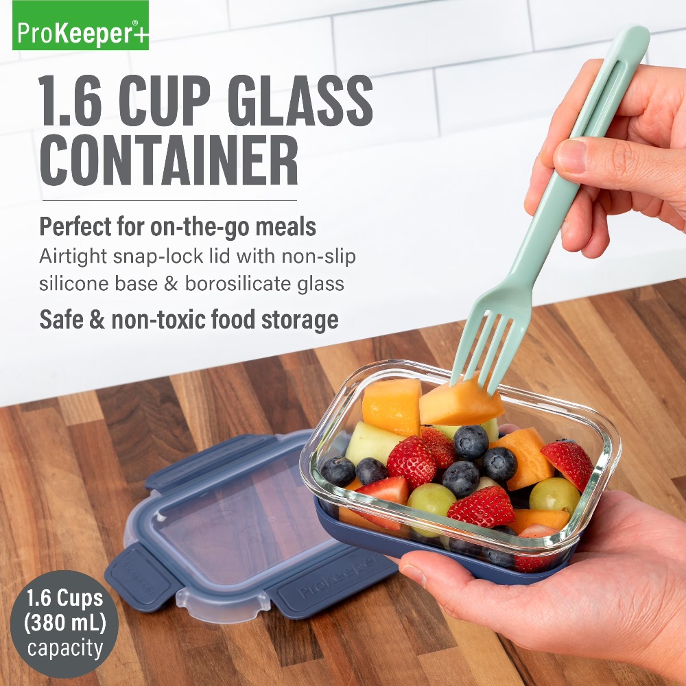 2er-Pack 1,6-Cup Glas-Lebensmi – Food Storage Organization Bewertung und Preis