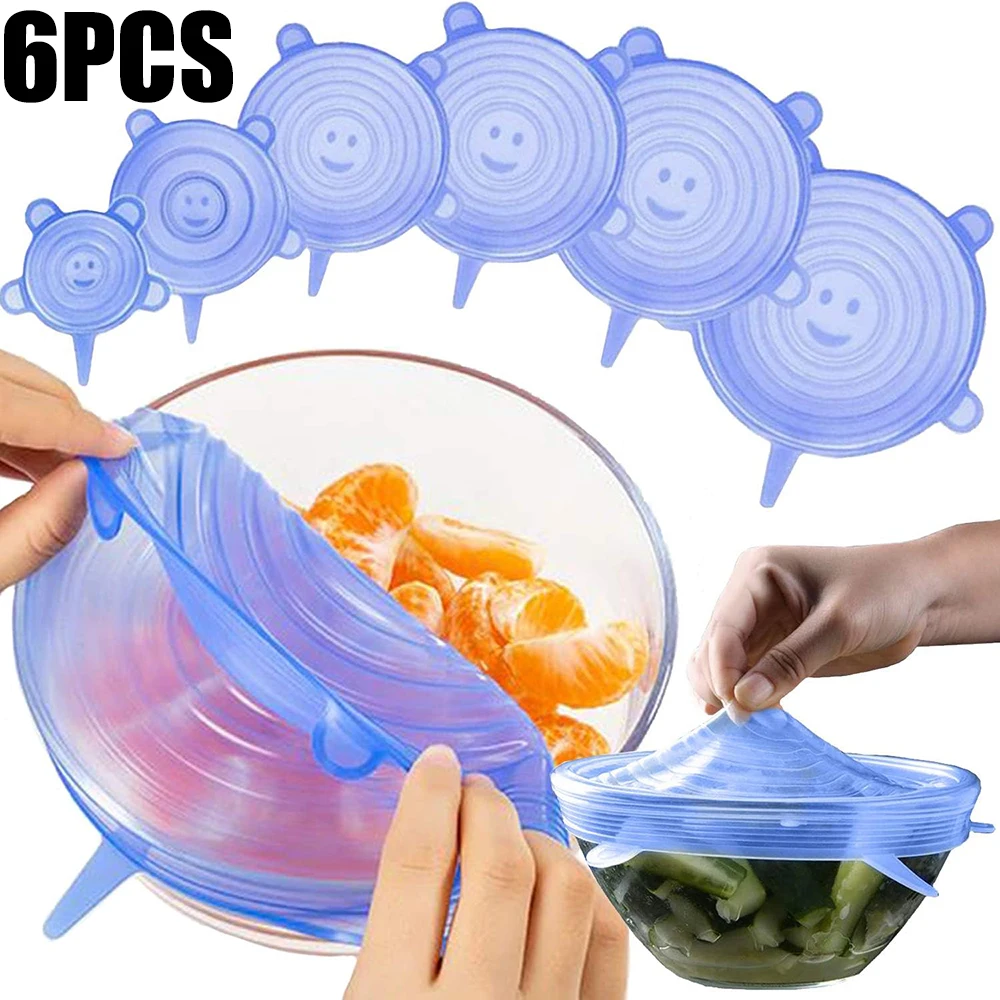 6 Stück Schüsselabdeckungen au – Silicone Stretch Lid Bewertung und Preis