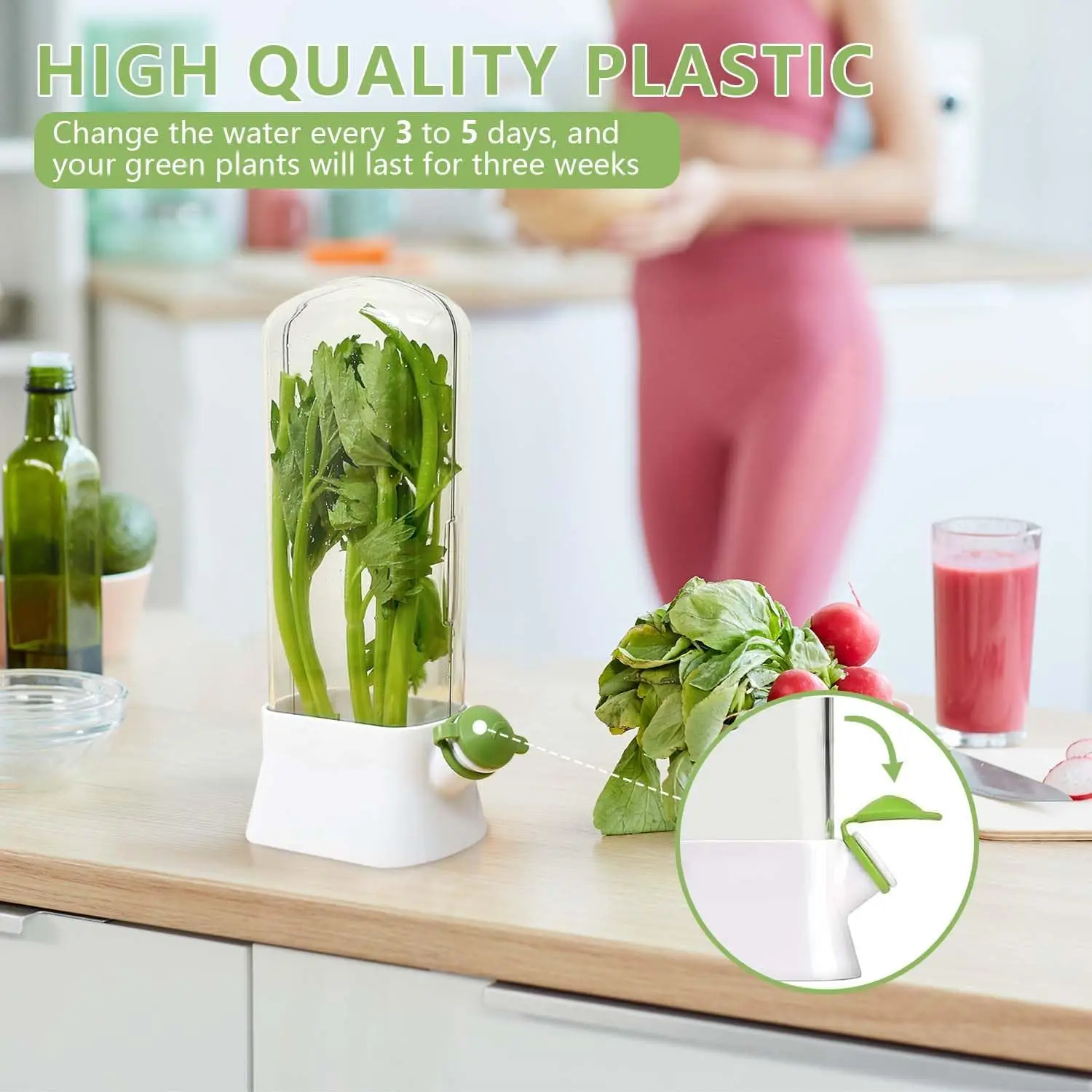 Kräuter-Frischhalter für den K – Herb Keeper Container Bewertung und Preis