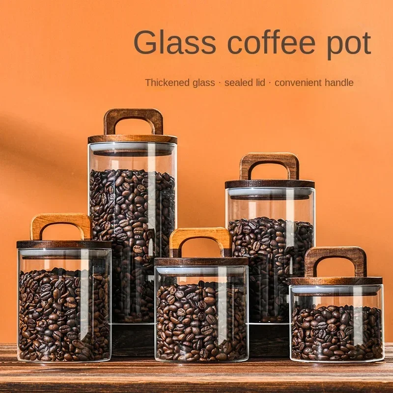 800–2100 ml Glasgefäß mit Holz – Food Storage Glass Containers Large Bewertung und Preis