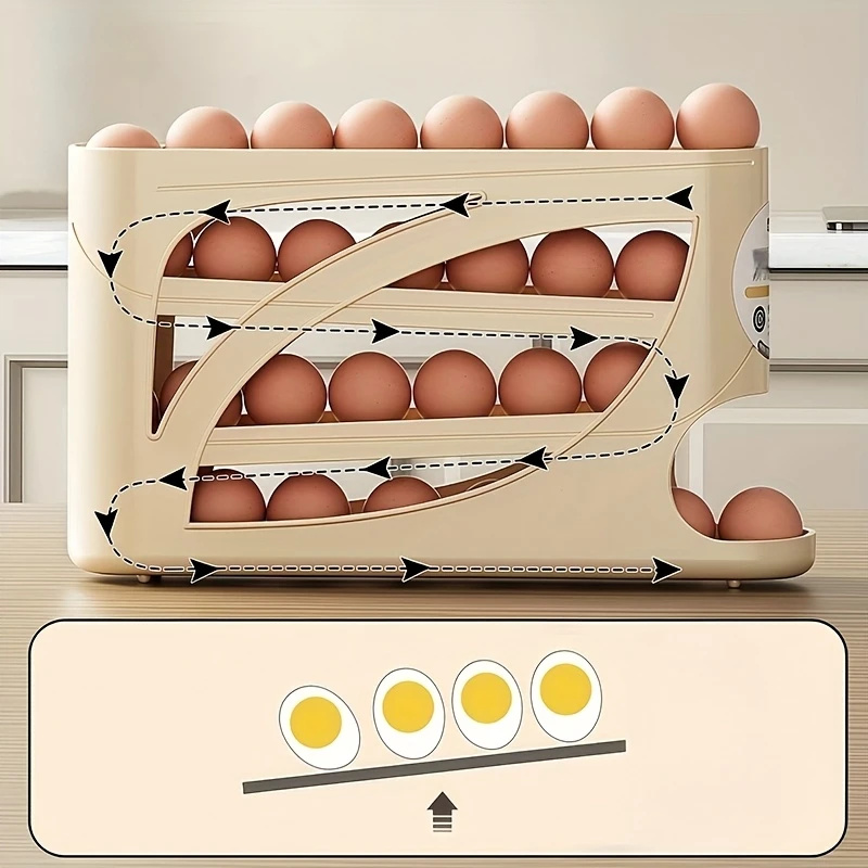 3-stöckiger Rollbarer Eier-Auf – Food Storage Rack For Kitchen Bewertung und Preis