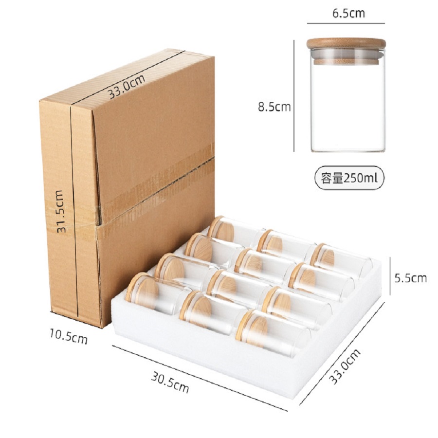 12 teile/satz luftdichtes Glas – Food Storage Glass Container Set Bewertung und Preis