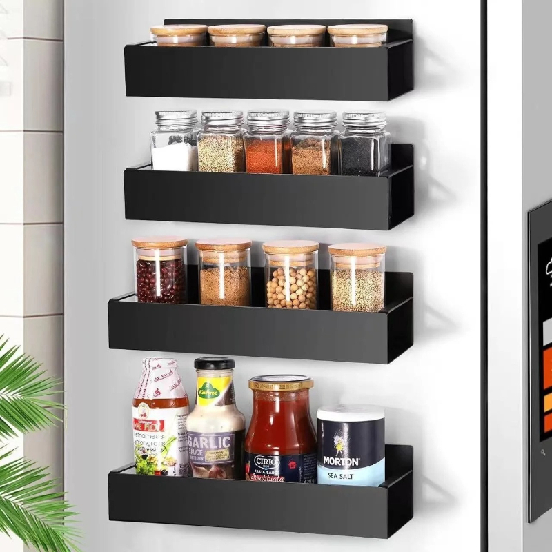 2er-Pack Schwarzes Magnetische – Food Storage Rack For Kitchen Bewertung und Preis
