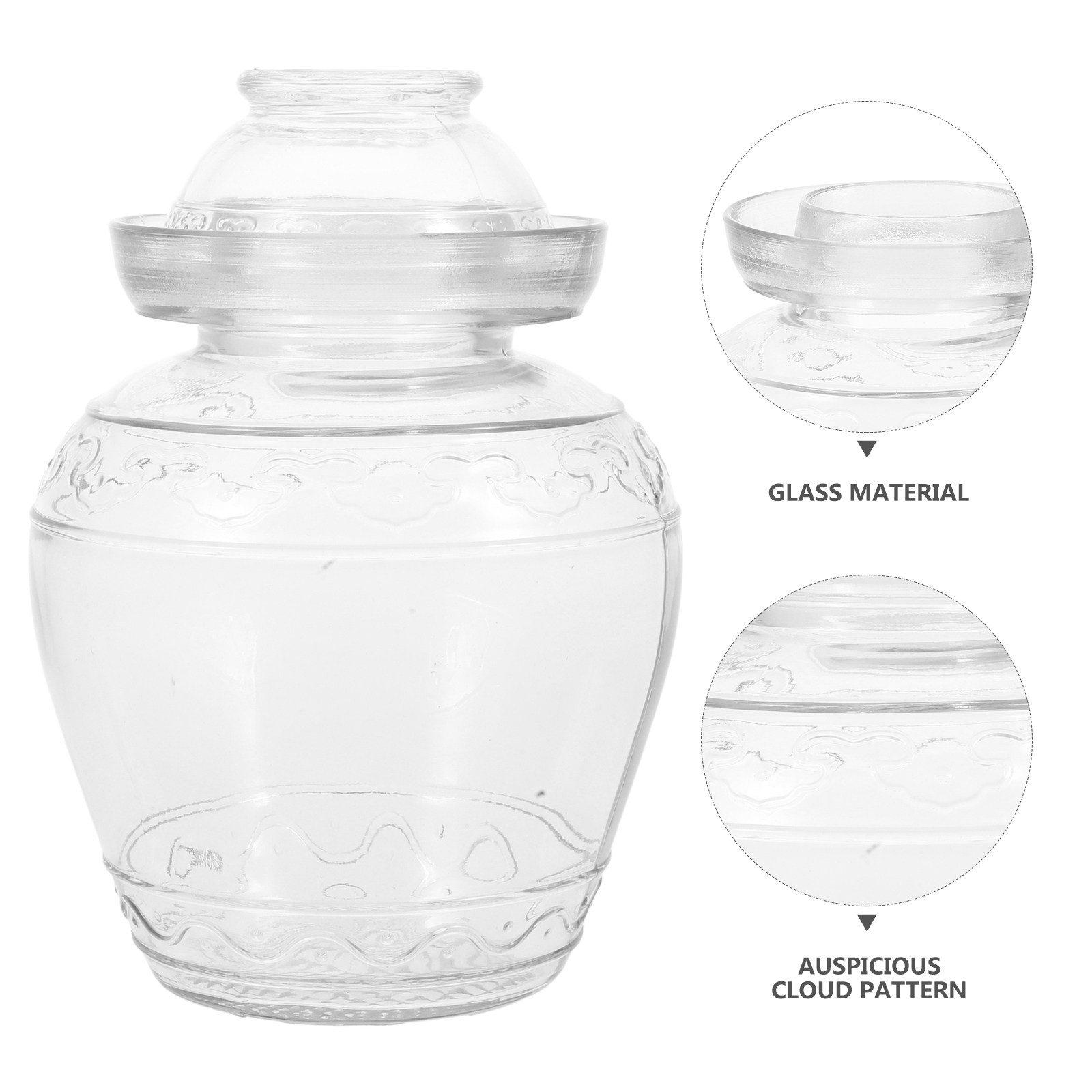 Großes Glas-Einmachglas aus Bo – Food Storage Glass Containers Large Bewertung und Preis