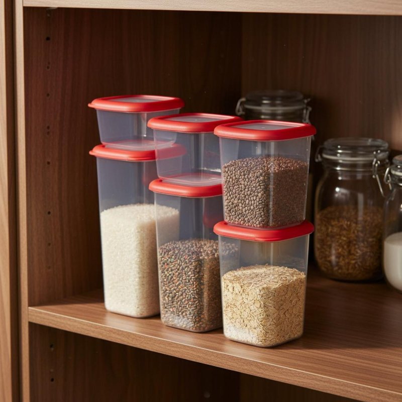 6-teiliges Luftdichtes Lebensm – Food Storage Organization Bewertung und Preis