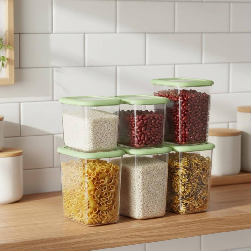 6-teiliges Luftdichtes Lebensm – Food Storage Organization Bewertung und Preis
