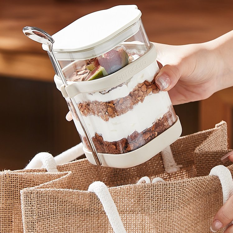 Glas-Overnight-Oats-Becher mit – Food Storage Yogurt Bewertung und Preis