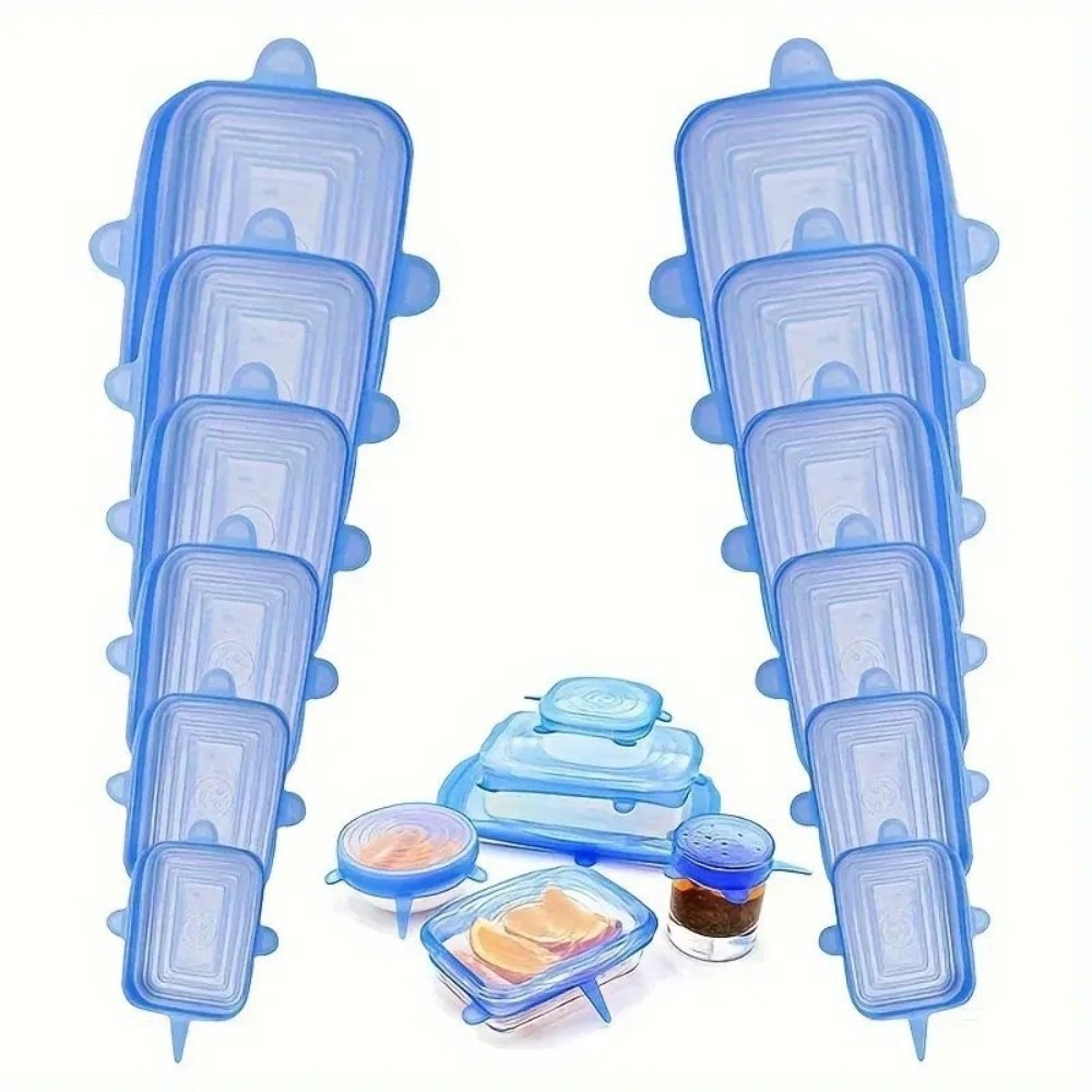 6 Stück nützliche, wiederverwe – Silicone Stretch Lid Bewertung und Preis