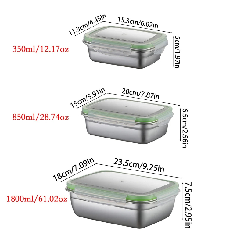 Lunchbox-Set aus Edelstahl 304 – Food Storage Cupboard Bewertung und Preis