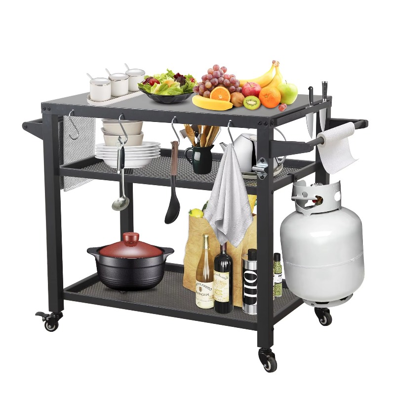 Abnehmbarer Outdoor-Küchen-BBQ – Food Storage With Wheels Bewertung und Preis