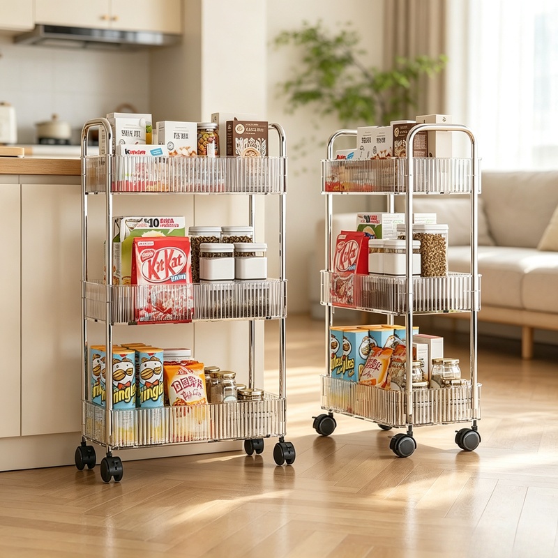 Mehrstöckiger Rollwagen mit Be – Food Storage With Wheels Bewertung und Preis