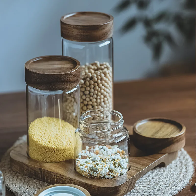 Holzdeckel Orgnizer Glas luftd – Food Storage Glass Container Set Bewertung und Preis