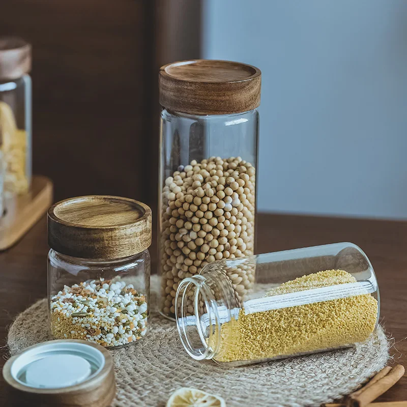 Holzdeckel Orgnizer Glas luftd – Food Storage Glass Container Set Bewertung und Preis