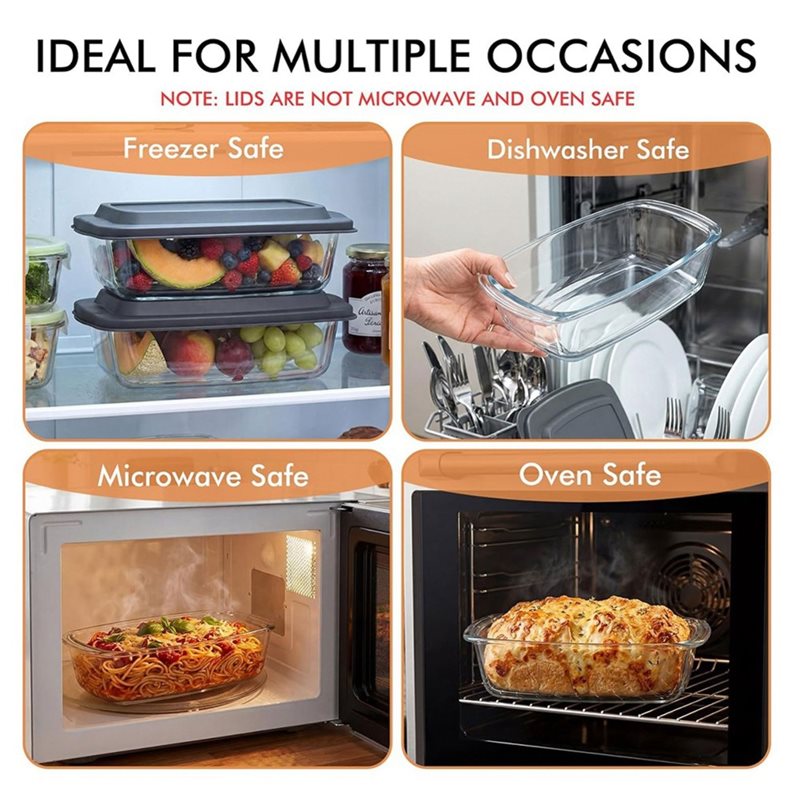 ABMR-Loaf Pan 2er-Pack GROSS 7 – Food Storage Glass Containers Large Bewertung und Preis