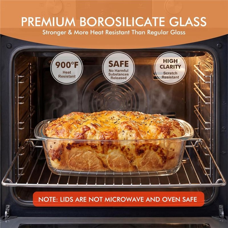 ABMR-Loaf Pan 2er-Pack GROSS 7 – Food Storage Glass Containers Large Bewertung und Preis