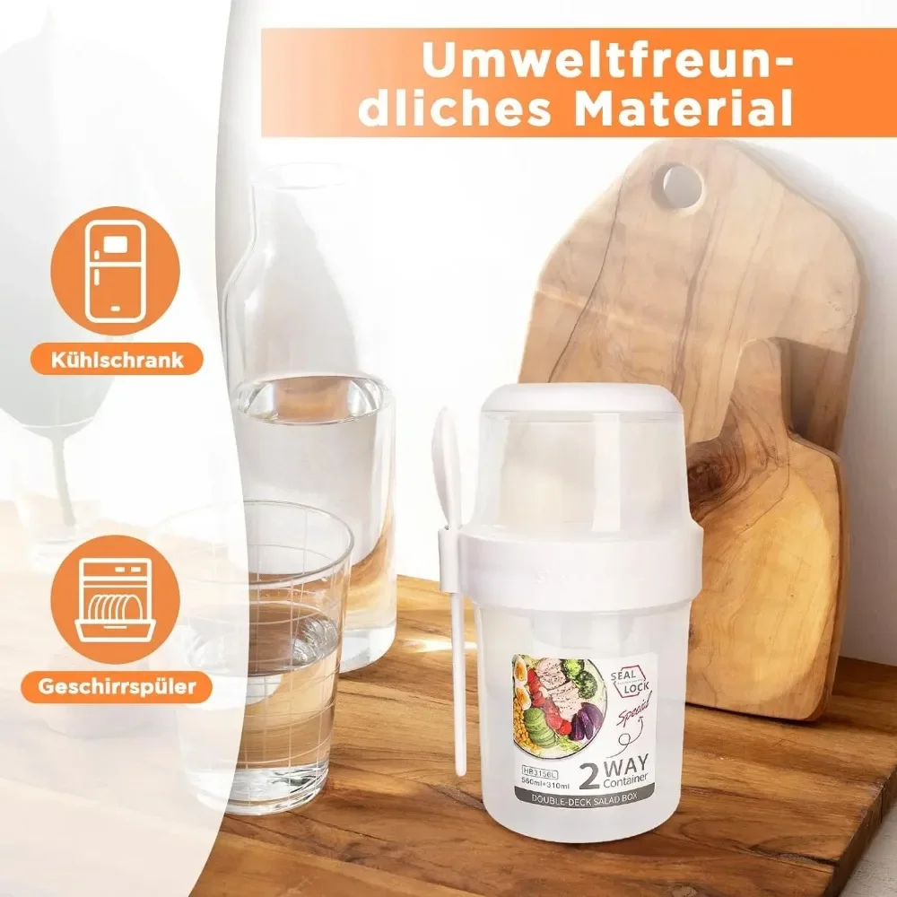 Salatbecher, Frühstückstassen, – Food Storage Yogurt Bewertung und Preis