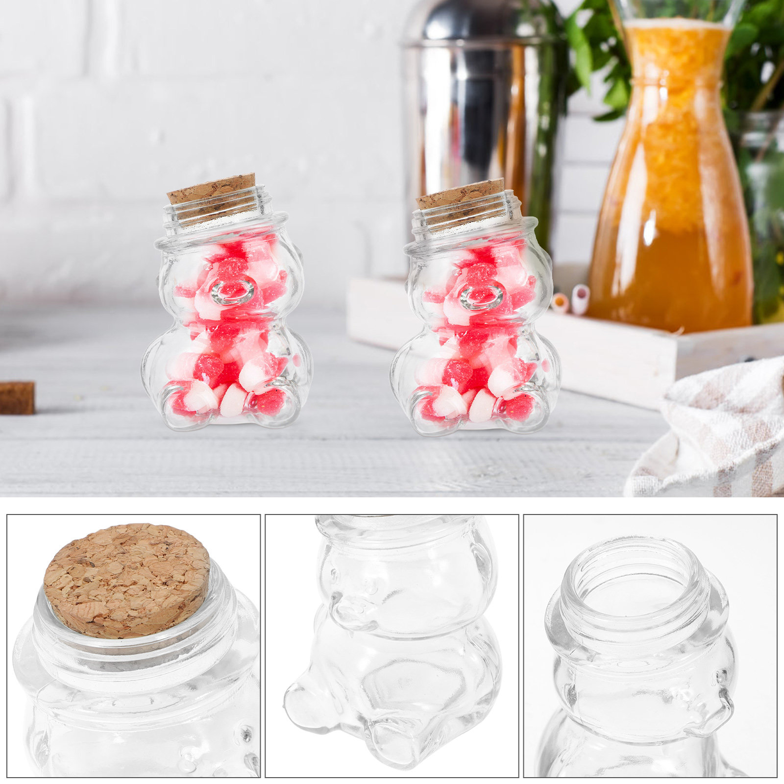 4-teiliges Glas-Bonbonglas-Set – Food Storage Glass Container Set Bewertung und Preis