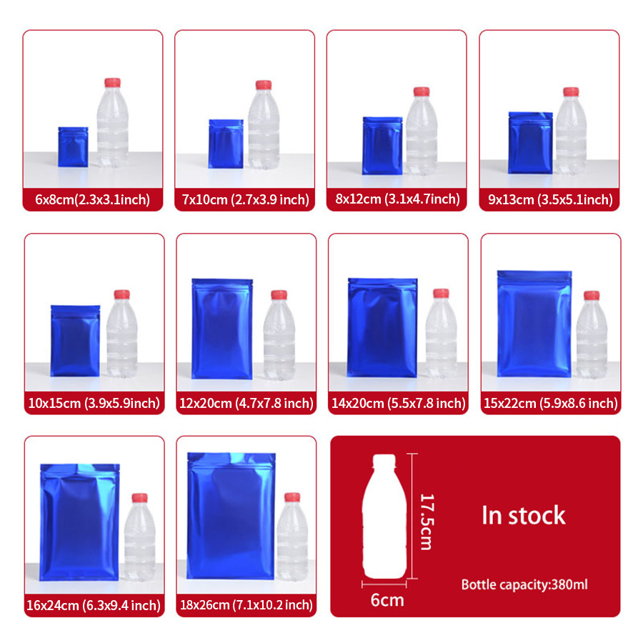 100 Stück matte blaue Folien-R – Food Storage And Bewertung und Preis