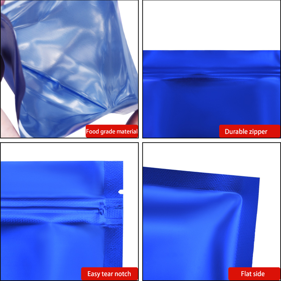 100 Stück matte blaue Folien-R – Food Storage And Bewertung und Preis