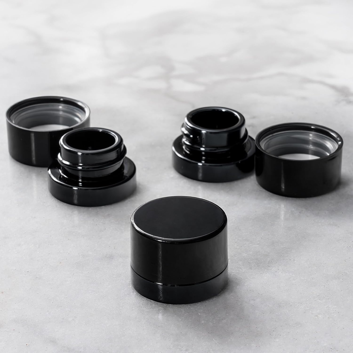 5 ml dicke schwarze Gläser mit – Food Storage Glass Container Set Bewertung und Preis