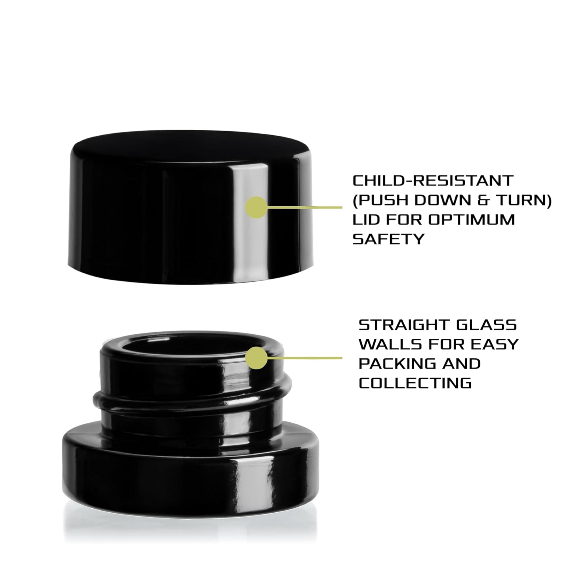 5 ml dicke schwarze Gläser mit – Food Storage Glass Container Set Bewertung und Preis