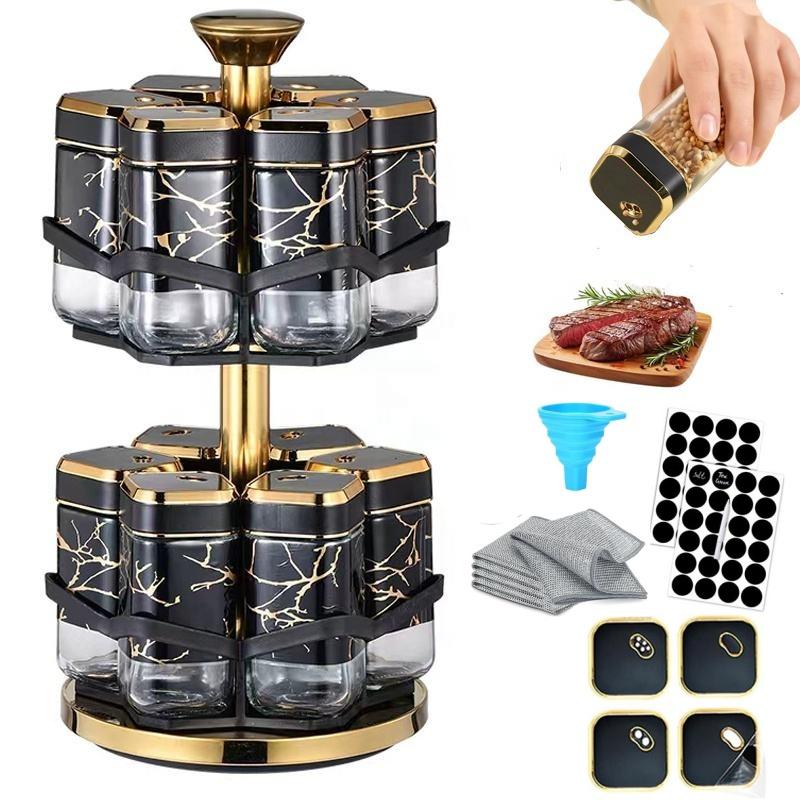 360 °   Drehbarer Gewürzregal- – Herb Keeper Container Bewertung und Preis