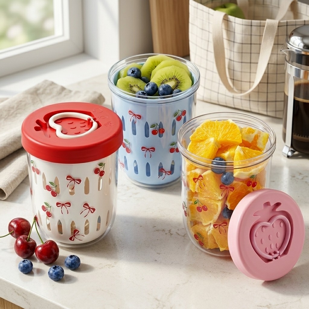 Plastik-Salatbehälter mit Deck – Food Storage Yogurt Bewertung und Preis