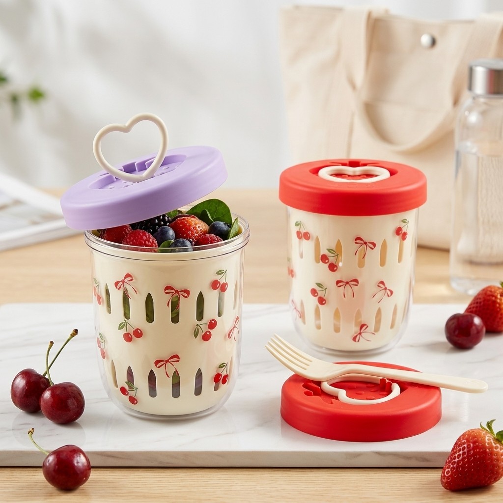 Plastik-Salatbehälter mit Deck – Food Storage Yogurt Bewertung und Preis